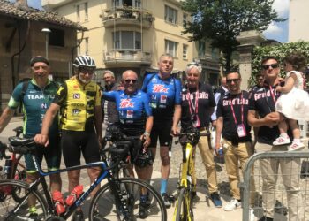 Il gruppetto Team Tex alla 14esima tappa del Giro d’Italia