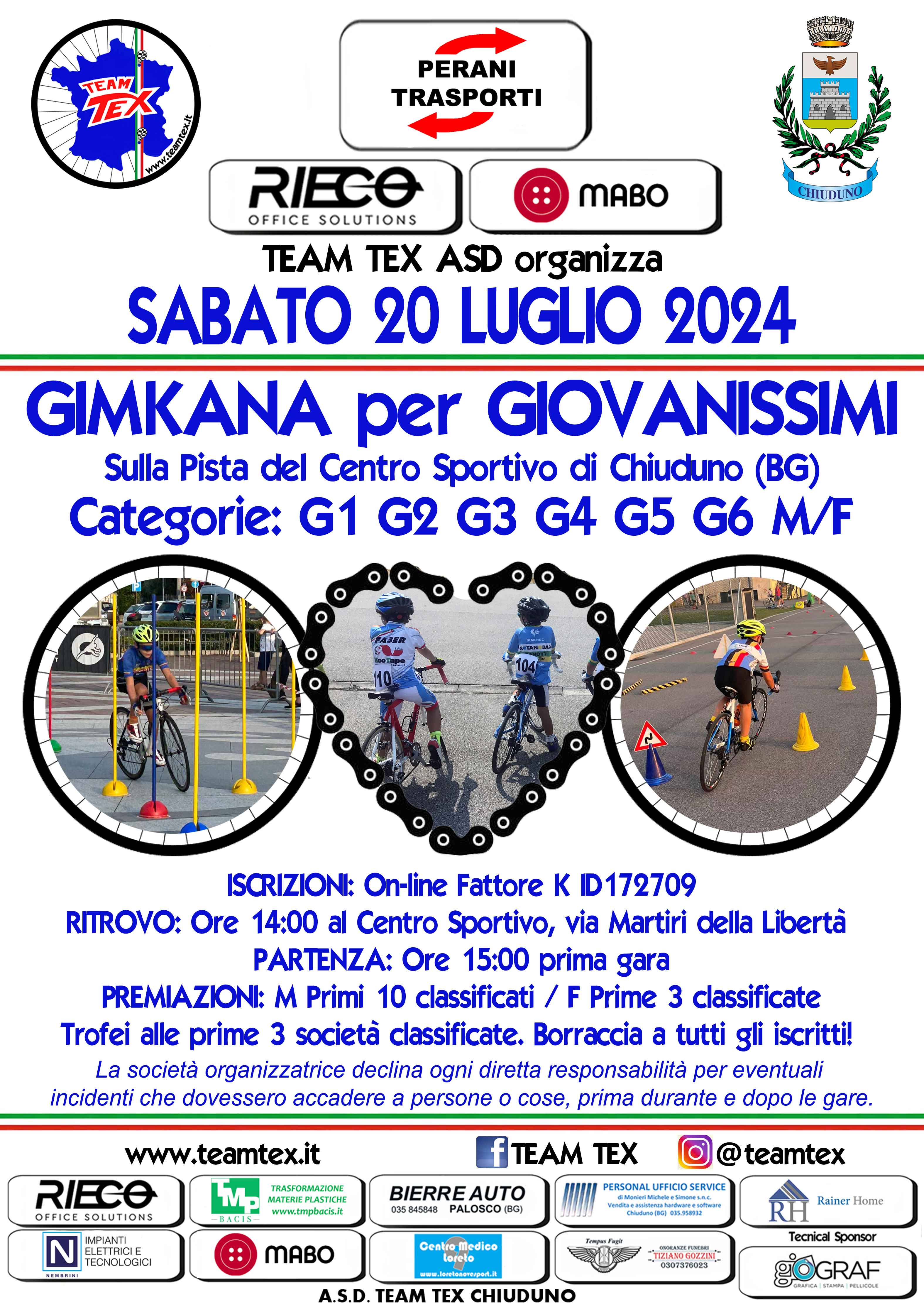 La Gimkana Team TEX in pista a Chiuduno