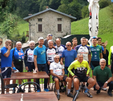 Giornata sui pedali da Chiuduno salendo al “nido del Falco” alla Baita Valle Azzurra